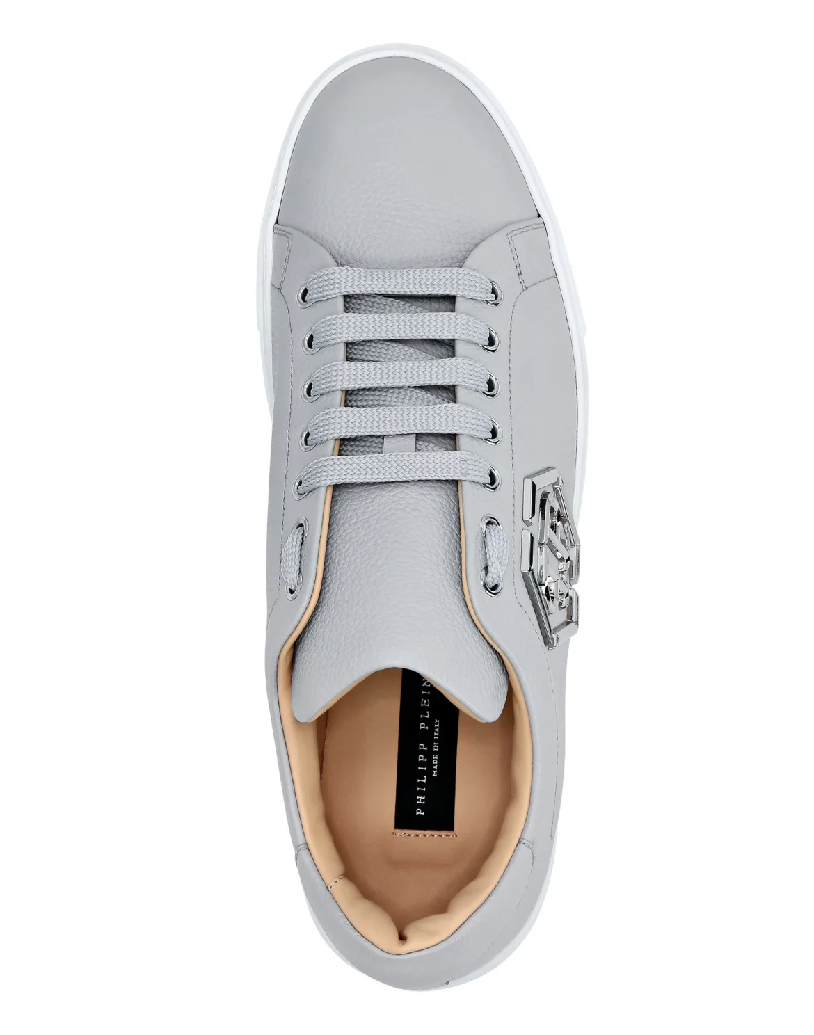 Leather Lo-Top Sneakers Hexagon, цвет: Серый