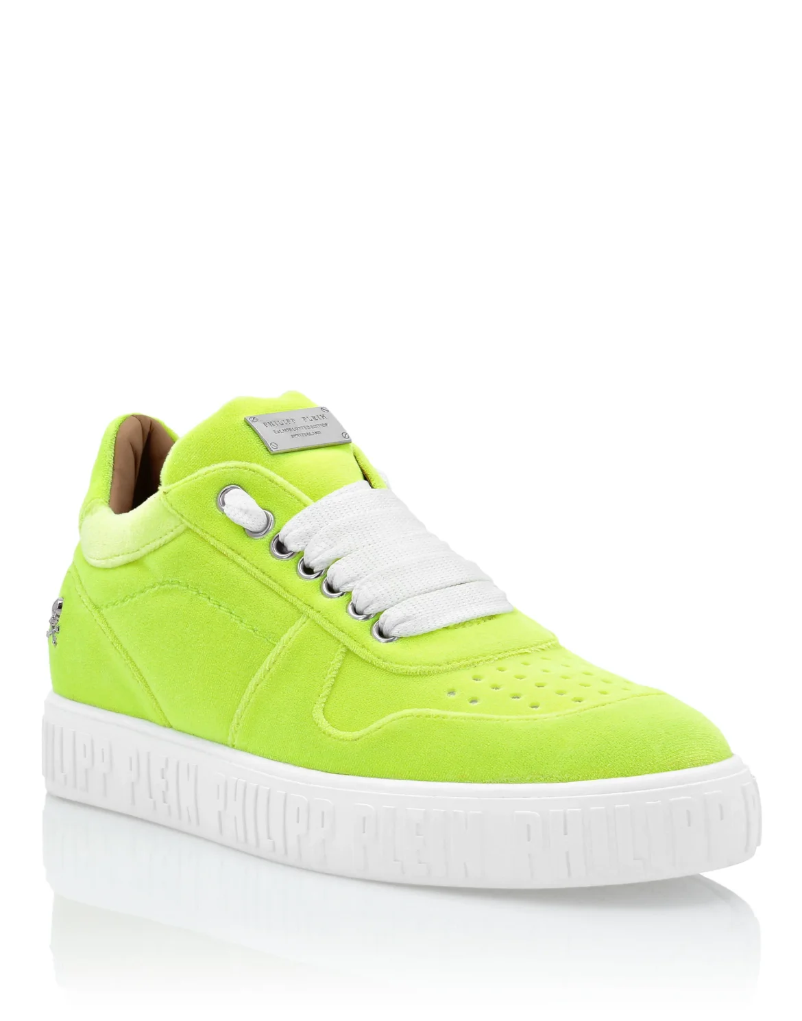 Velvet Lo-Top Sneakers King Power, цвет: Желтый