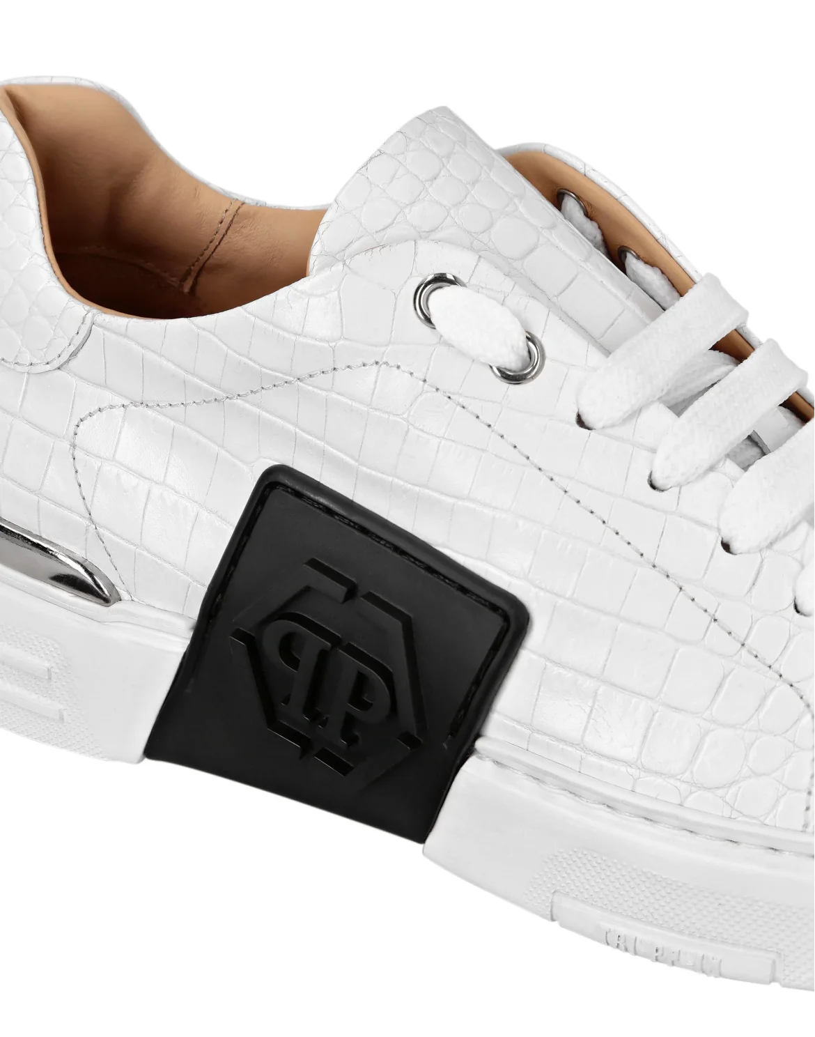 LO-TOP SNEAKERS PHANTOM KICK$ COCCO PRINT HEXAGON, цвет: Белый
