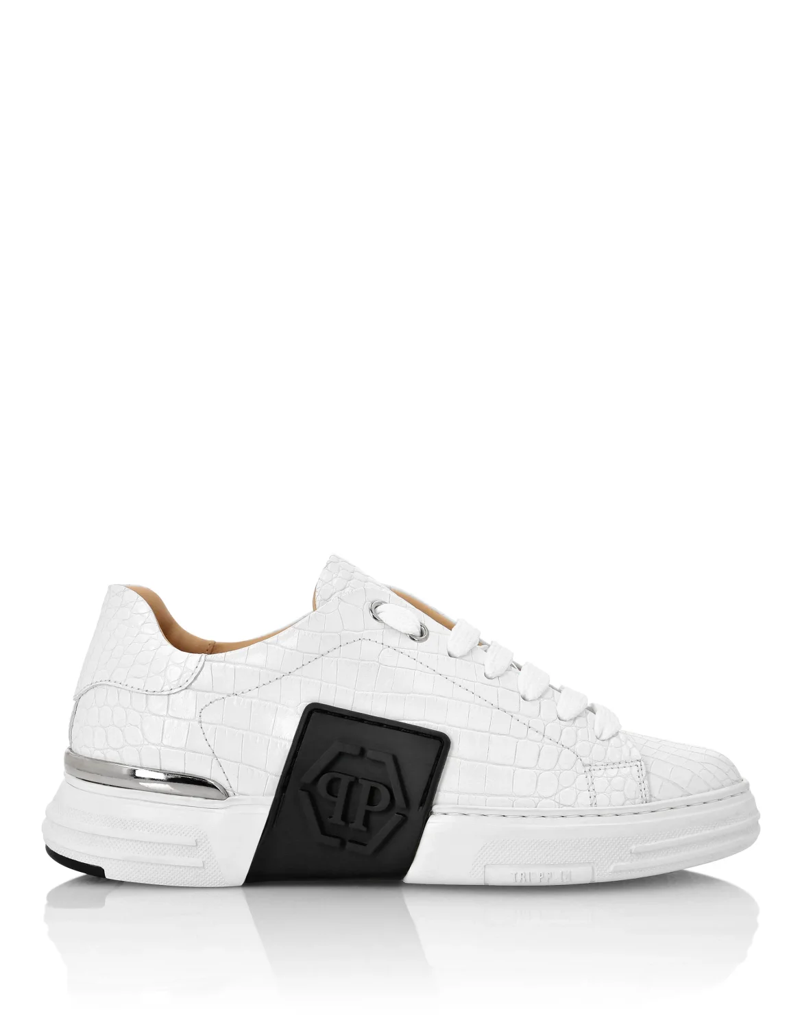 LO-TOP SNEAKERS PHANTOM KICK$ COCCO PRINT HEXAGON, цвет: Белый