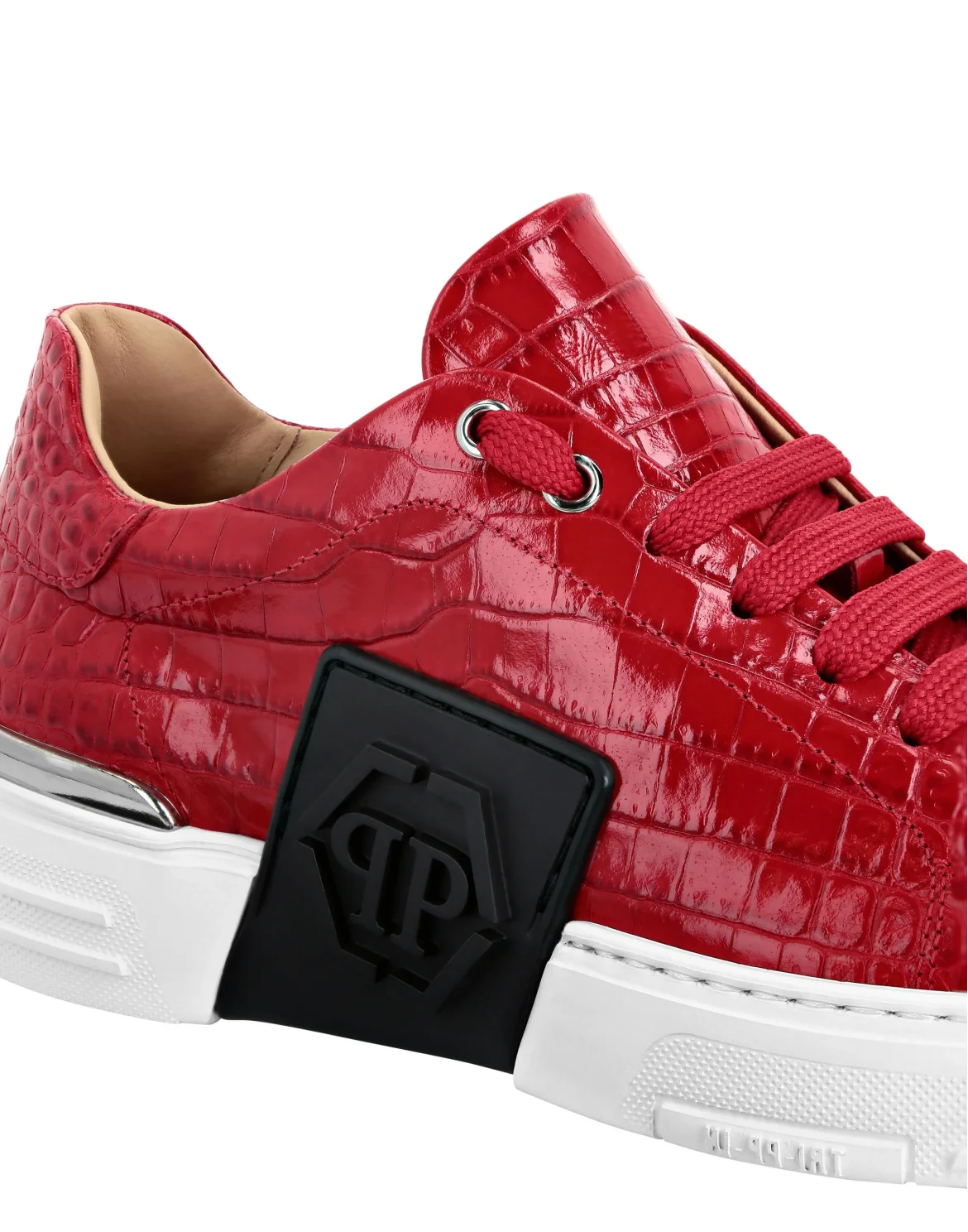 LO-TOP SNEAKERS PHANTOM KICK$ COCCO PRINT HEXAGON, цвет: Красный