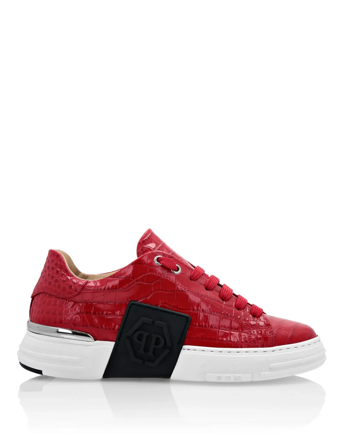 LO-TOP SNEAKERS PHANTOM KICK$ COCCO PRINT HEXAGON, цвет: Красный