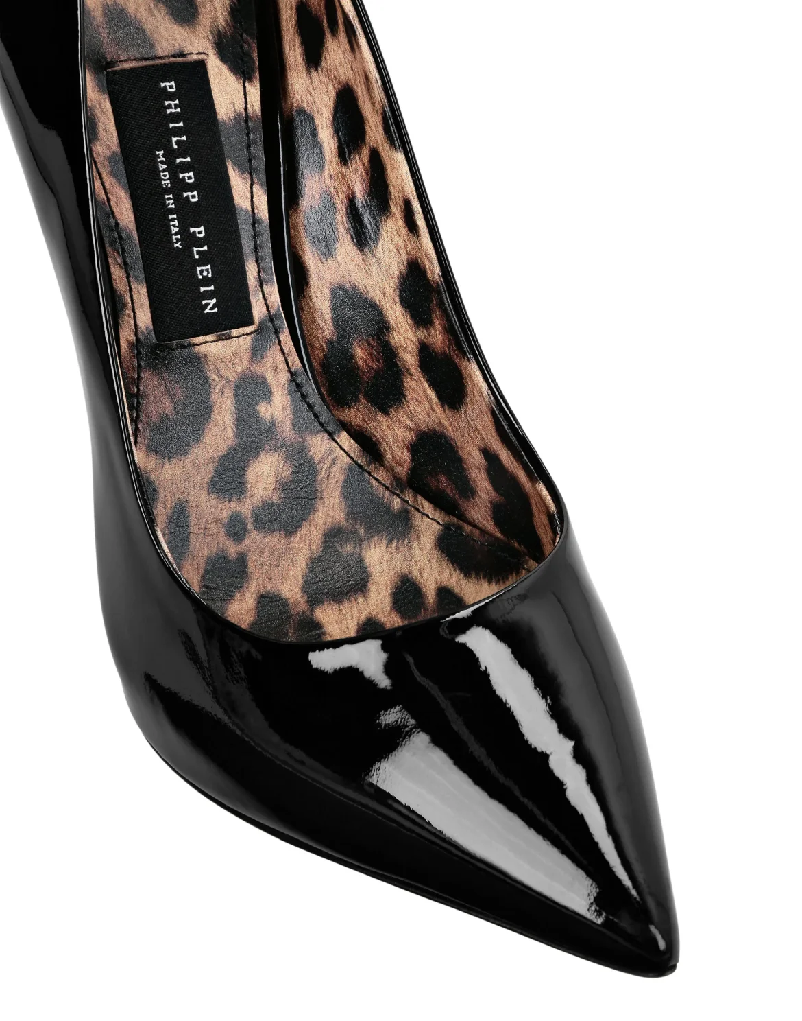 Skull Heel Patent Leather Pumps, цвет: Черный