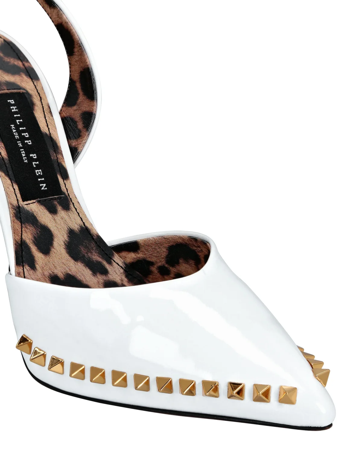 Patent Leather Decollete Hi-Heels Studs, цвет: Белый