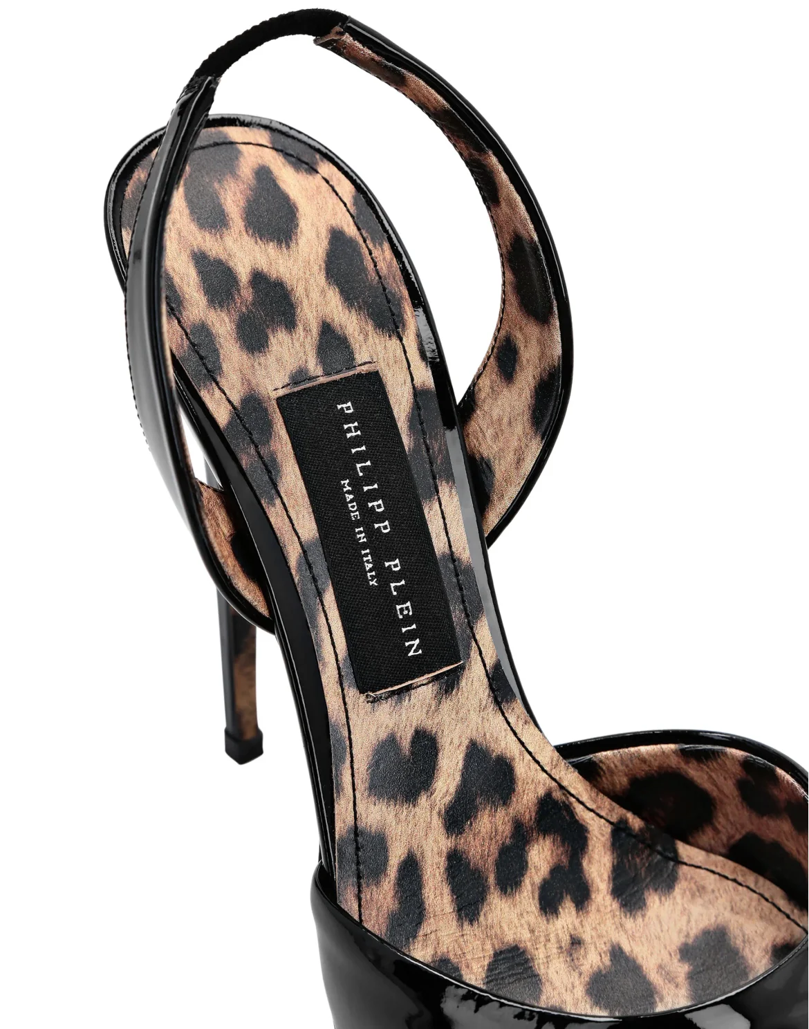 Patent Leather Decollete Hi-Heels Studs, цвет: Черный