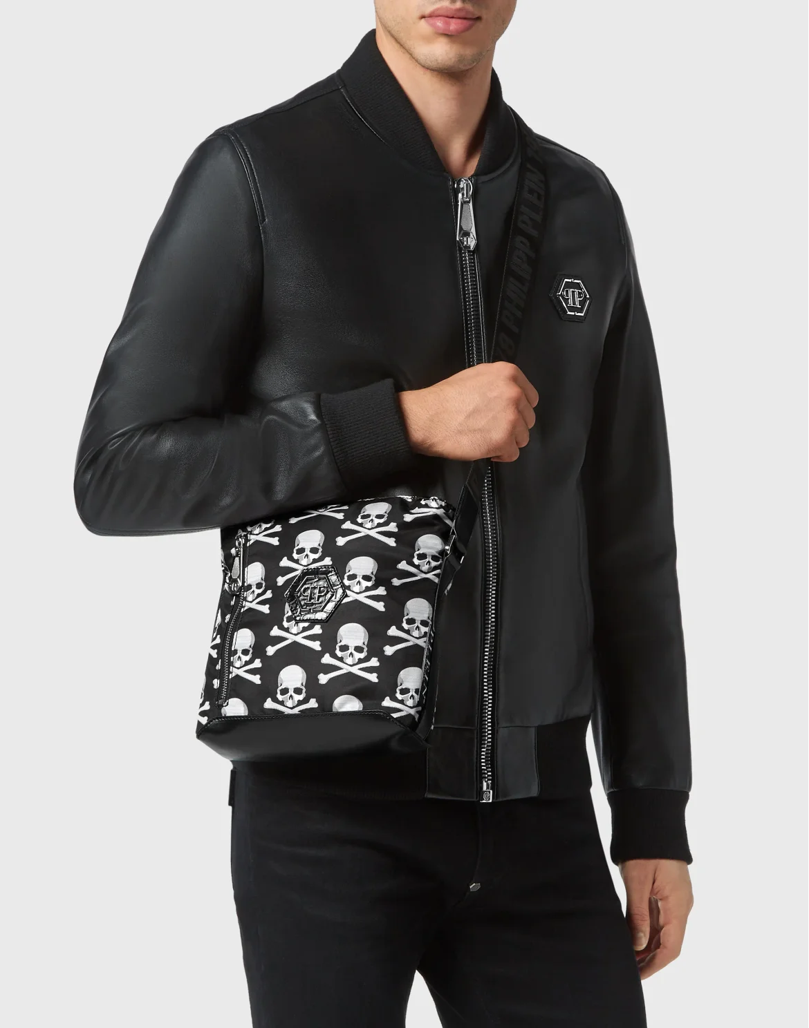 Cross body Skull&Bones, цвет: Черный