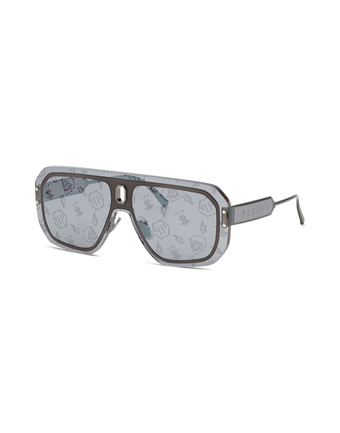 Sunglasses Oversize PLEIN ADVENTURE MASK, цвет: Серый