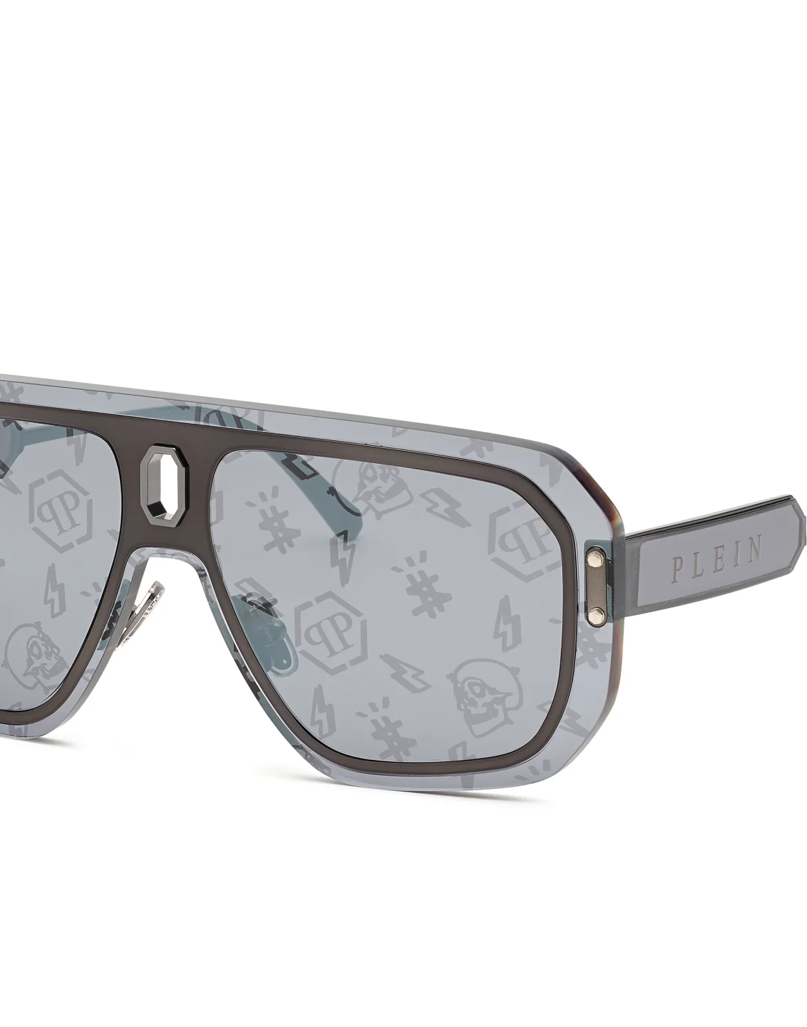 Sunglasses Oversize PLEIN ADVENTURE MASK, цвет: Серый
