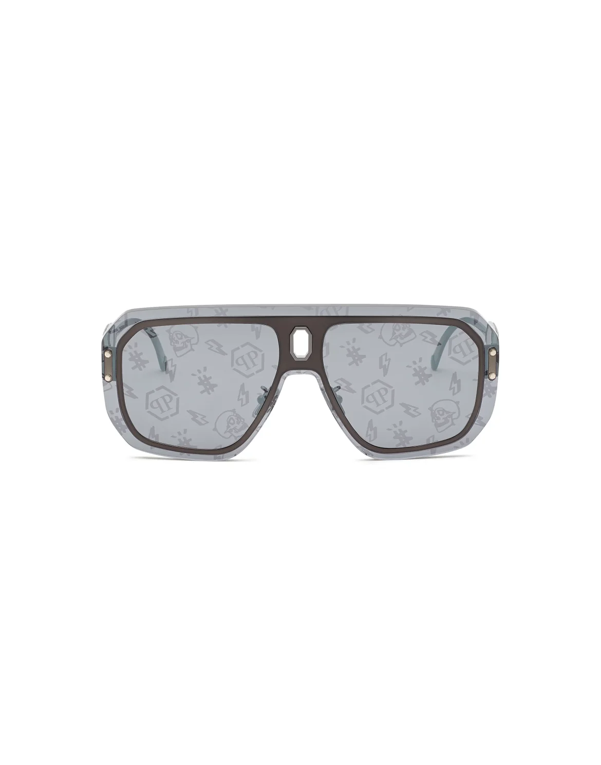 Sunglasses Oversize PLEIN ADVENTURE MASK, цвет: Серый