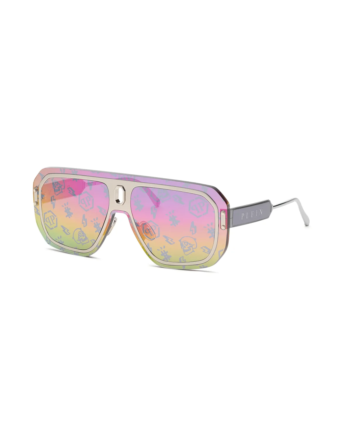 Sunglasses Oversize PLEIN ADVENTURE MASK, цвет: Золотой