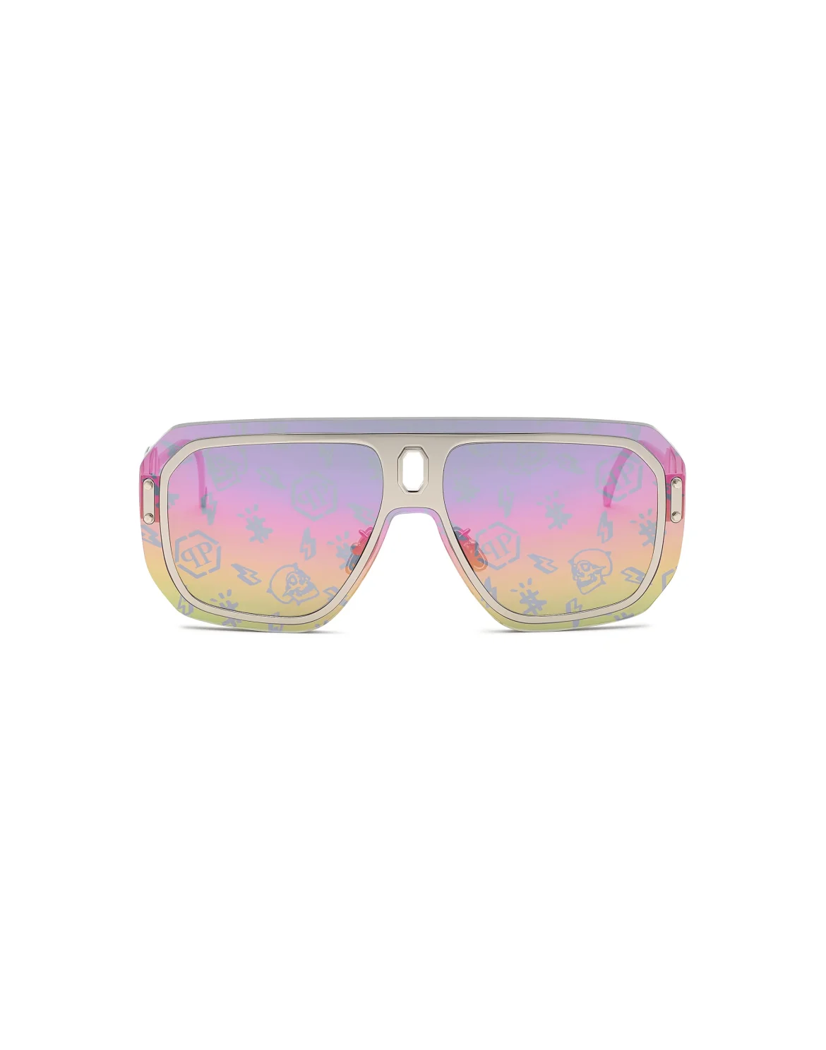 Sunglasses Oversize PLEIN ADVENTURE MASK, цвет: Золотой