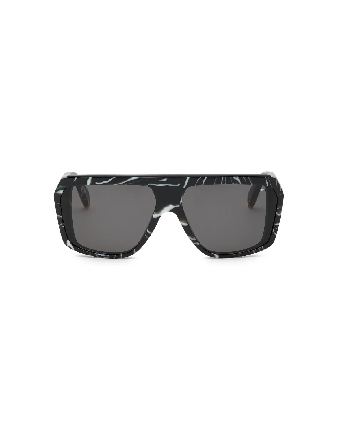 Sunglasses Rectangular Oversize PLEIN HEXAGON, цвет: Черный
