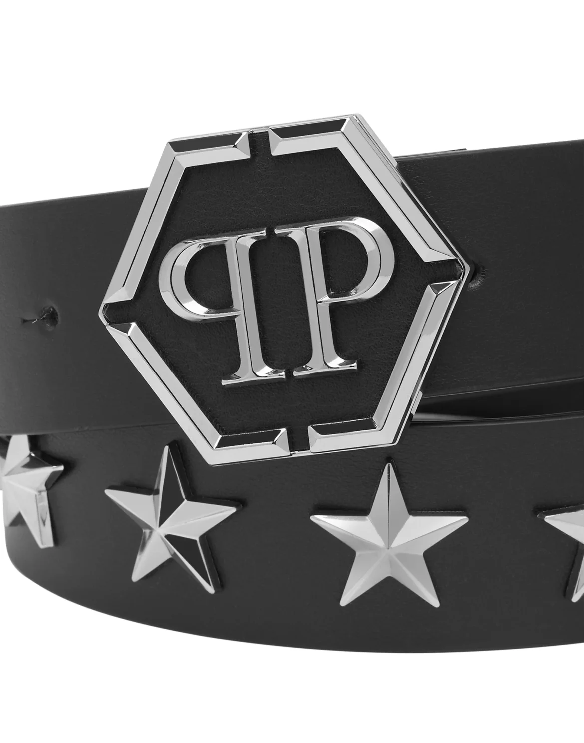 Leather Belt Stars, цвет: Черный