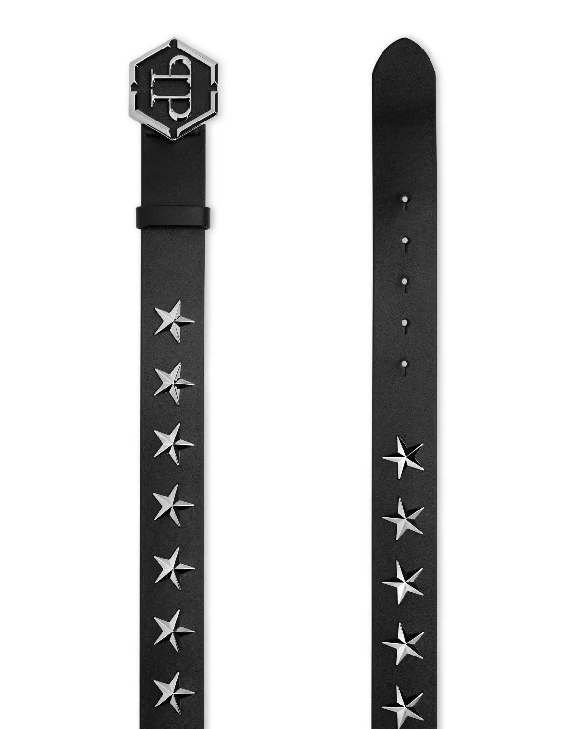 Leather Belt Stars, цвет: Черный