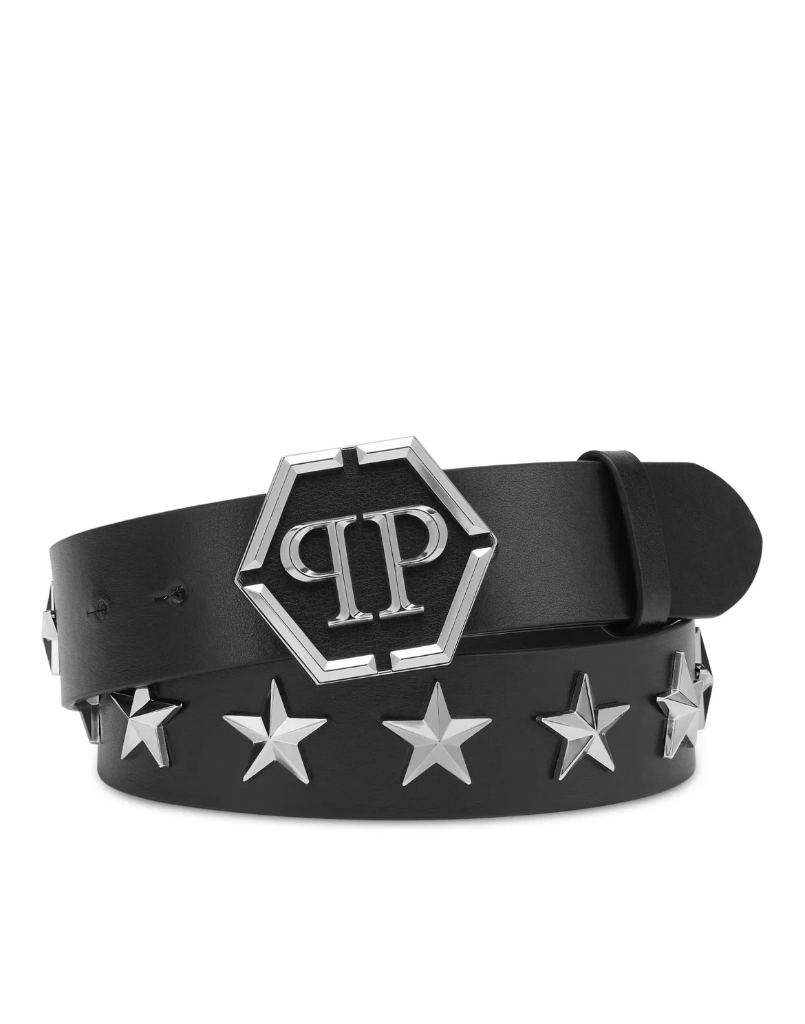 Leather Belt Stars, цвет: Черный