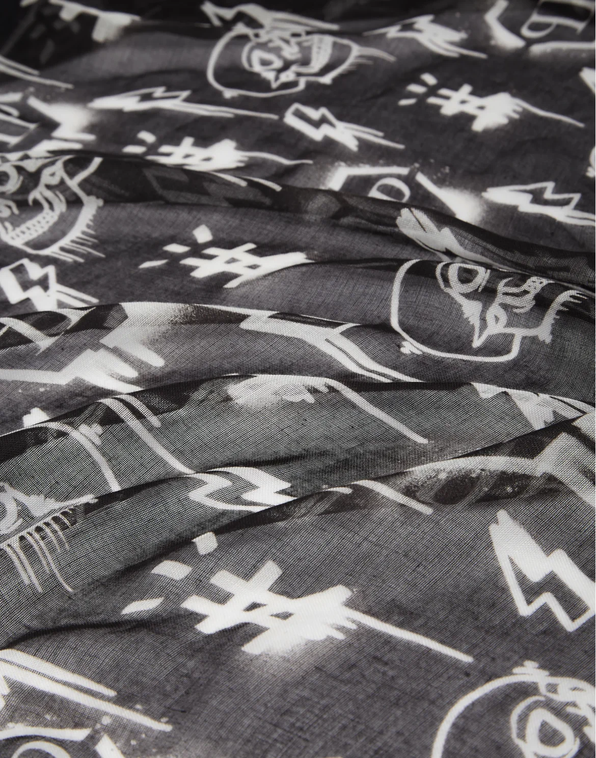 Pashmina Shawl 140x140 Monogram, цвет: Черный