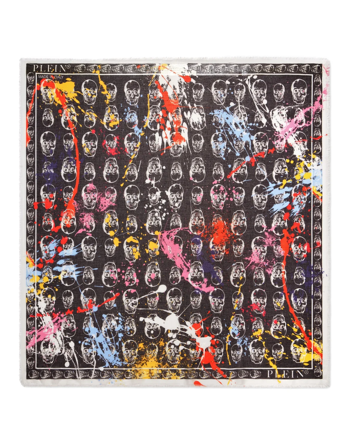 Pashmina Shawl 140x140 Dripping Skull, цвет: Черный