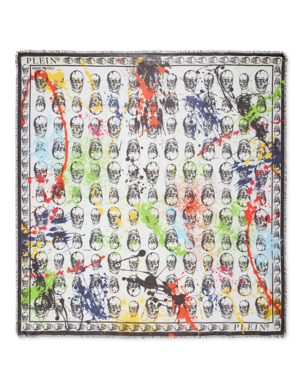Pashmina Shawl 140x140 Dripping Skull, цвет: Мультиколор