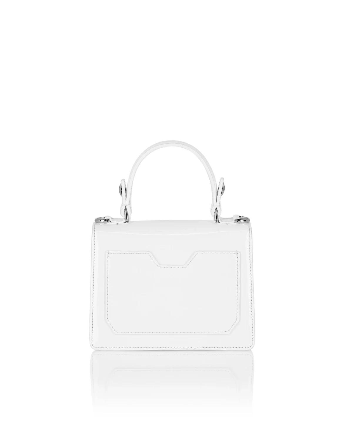 Small Handle Bag Superheroine GOTHIC PLEIN, цвет: Белый