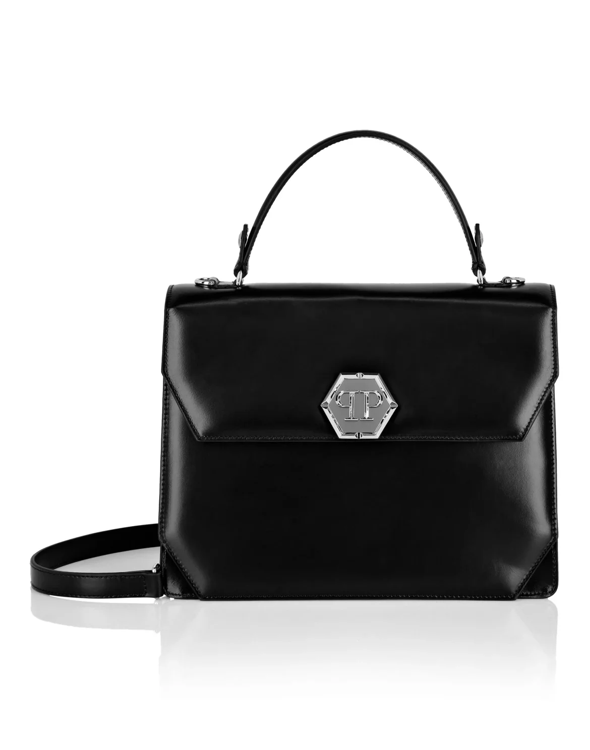Large Handle Bag Superheroine, цвет: Черный