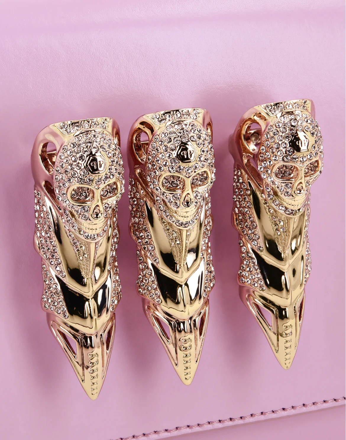 Claw Clutch with Crystals, цвет: Розовый