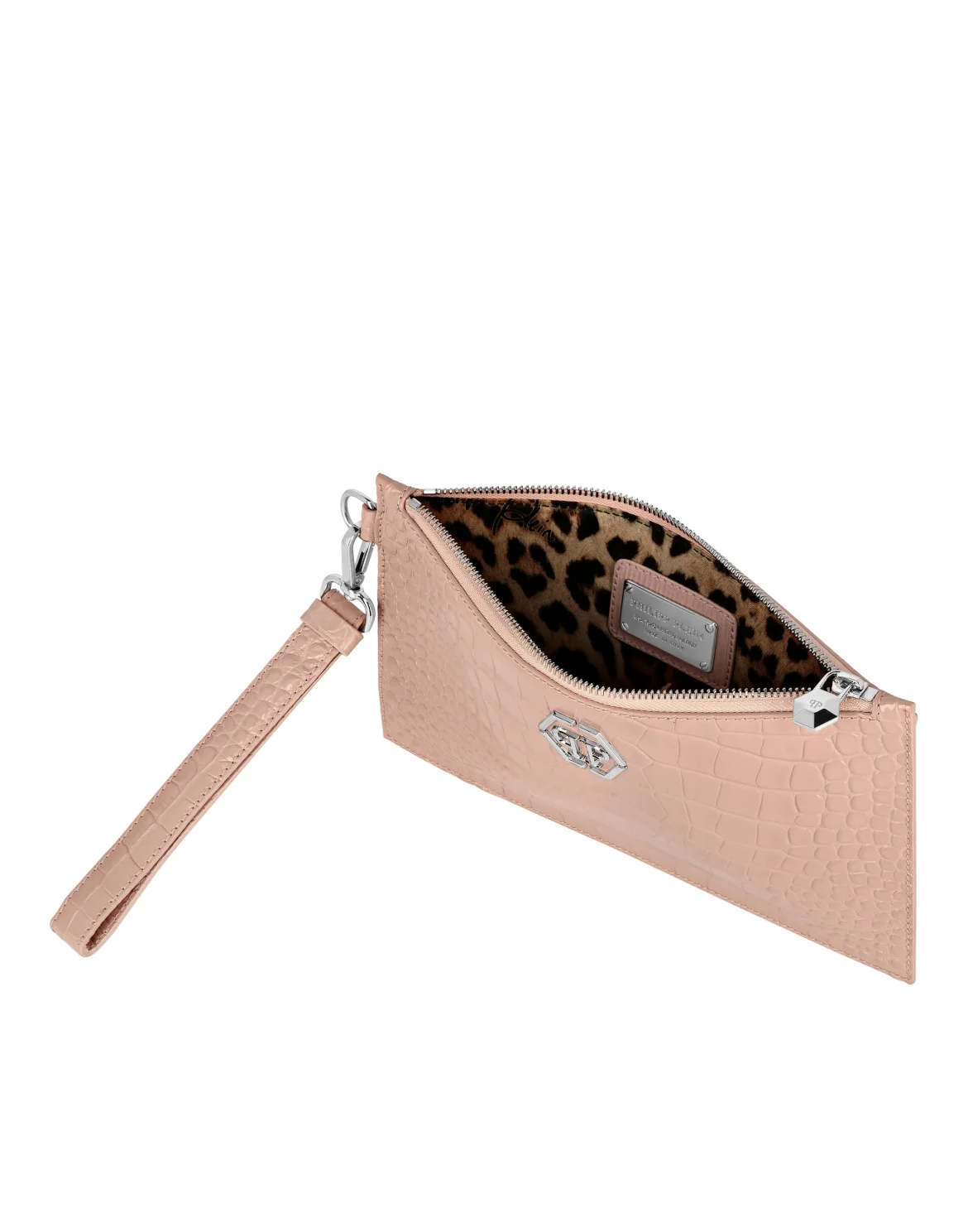 Croco Embossed  Minaudiere, цвет: Бежевый