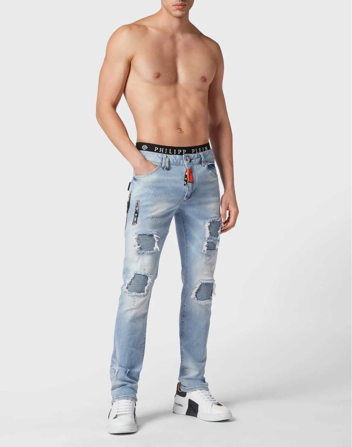 Denim Trousers Super Straight Cut, цвет: Синий