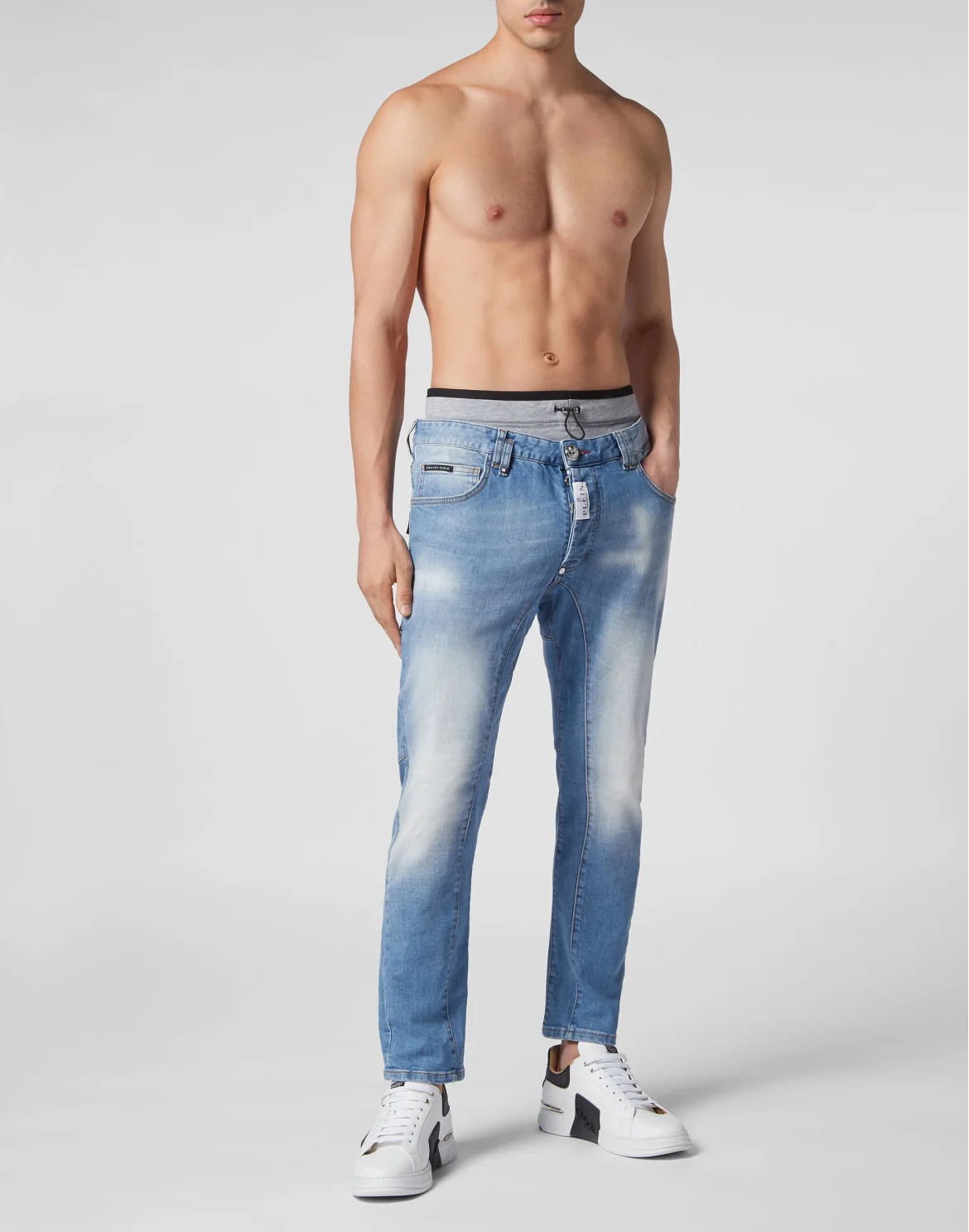 Denim Trousers Jogging, цвет: Синий