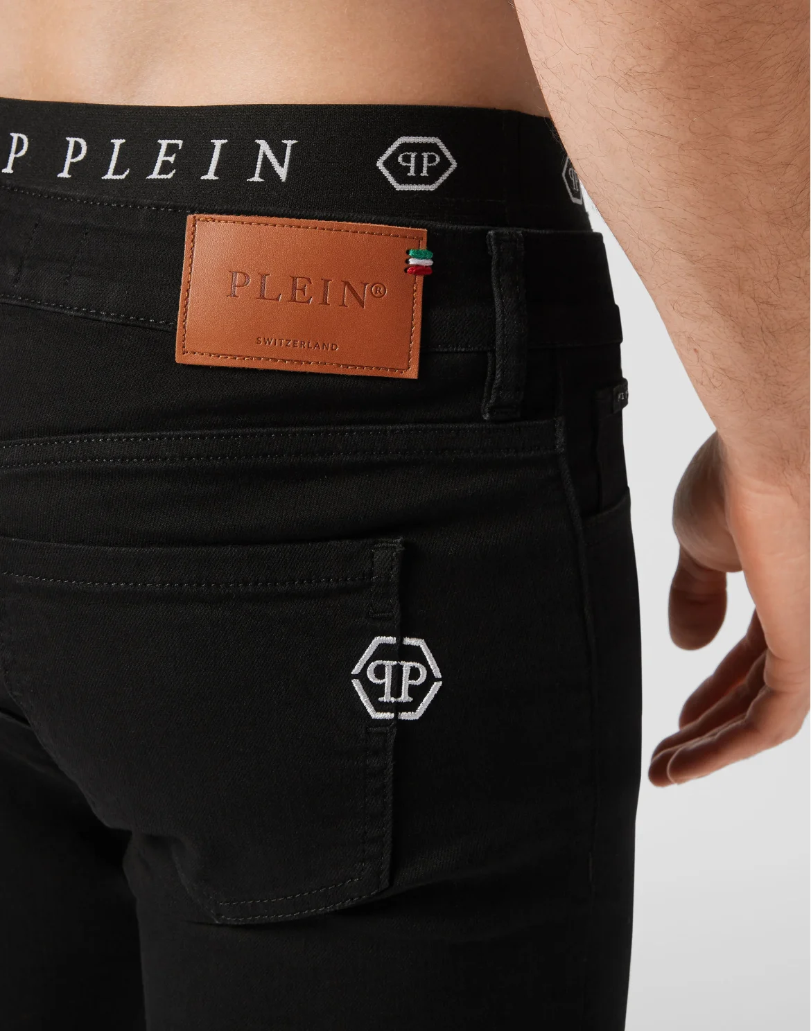 Denim Trousers Super fit Hexagon, цвет: Черный
