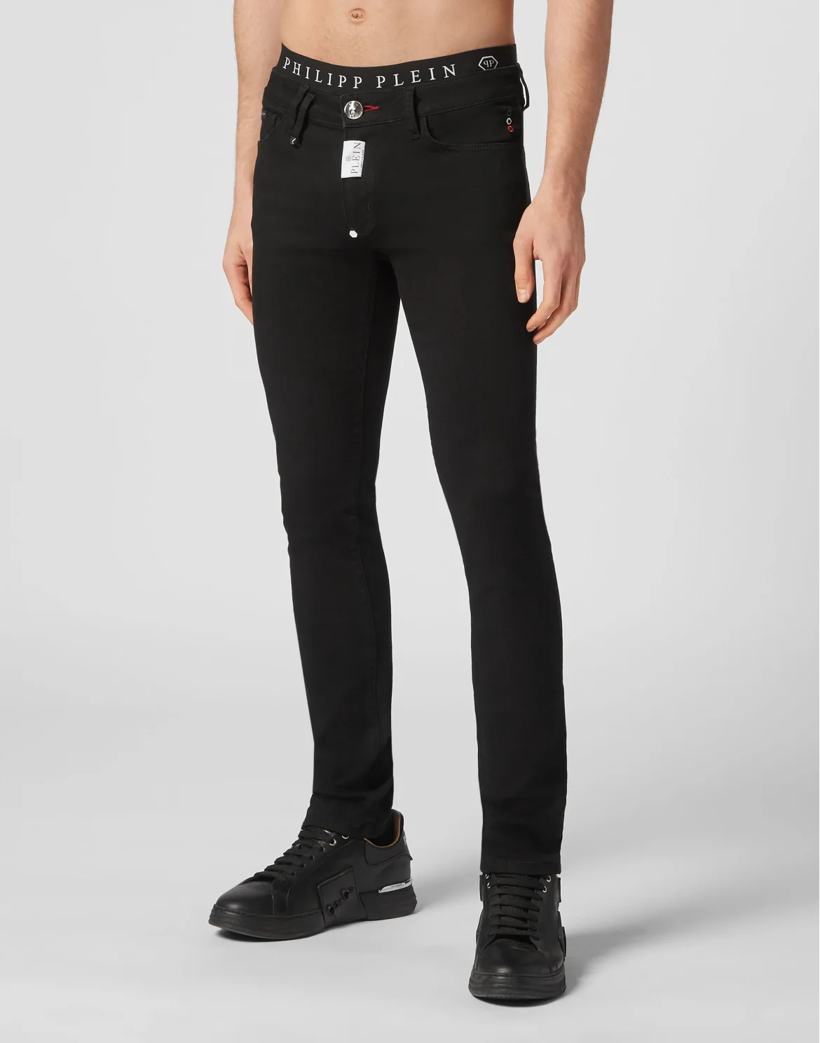 Denim Trousers Super fit Hexagon, цвет: Черный
