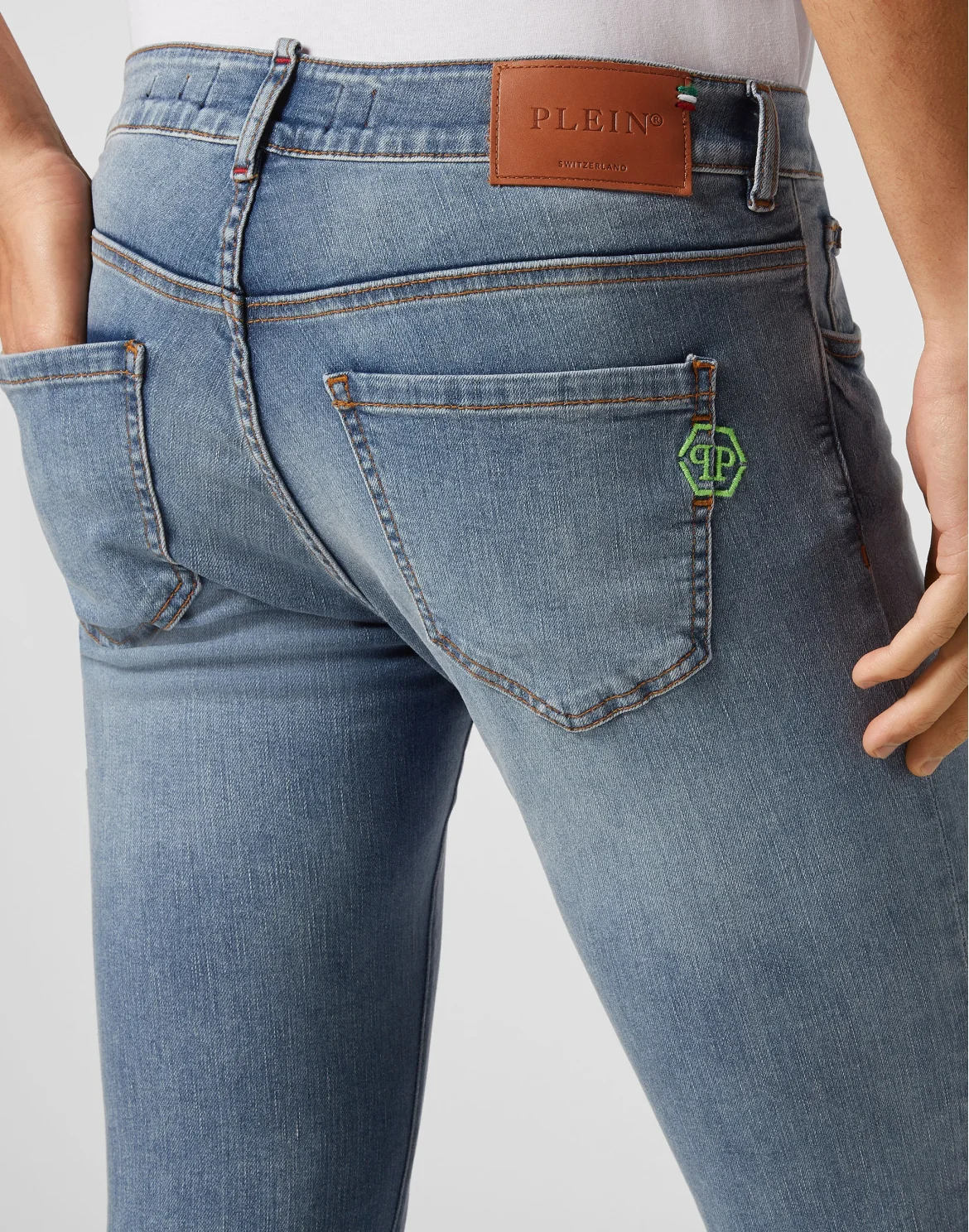 Denim Trousers Super fit Hexagon, цвет: Синий