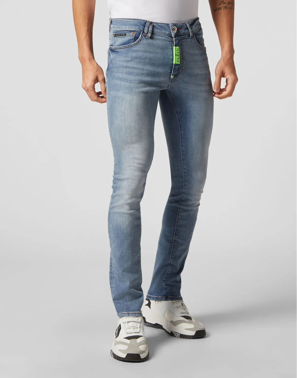 Denim Trousers Super fit Hexagon, цвет: Синий