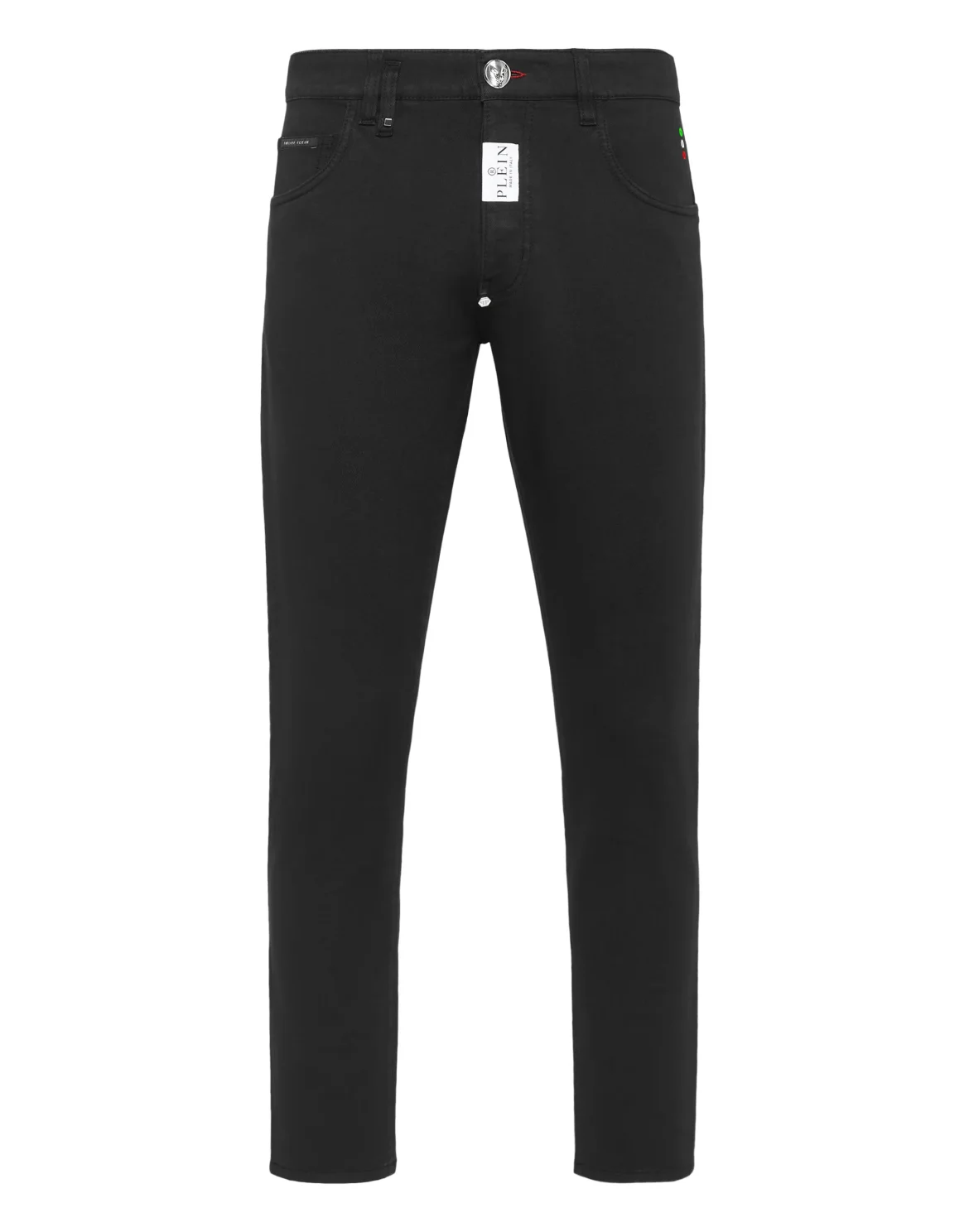 Denim Trousers Skinny Fit Hexagon, цвет: Черный