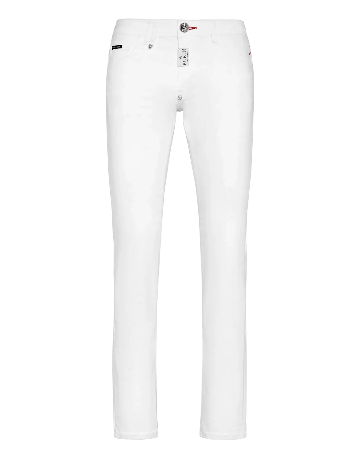Denim Trousers Super Straight Cut Premium Hexagon, цвет: Белый