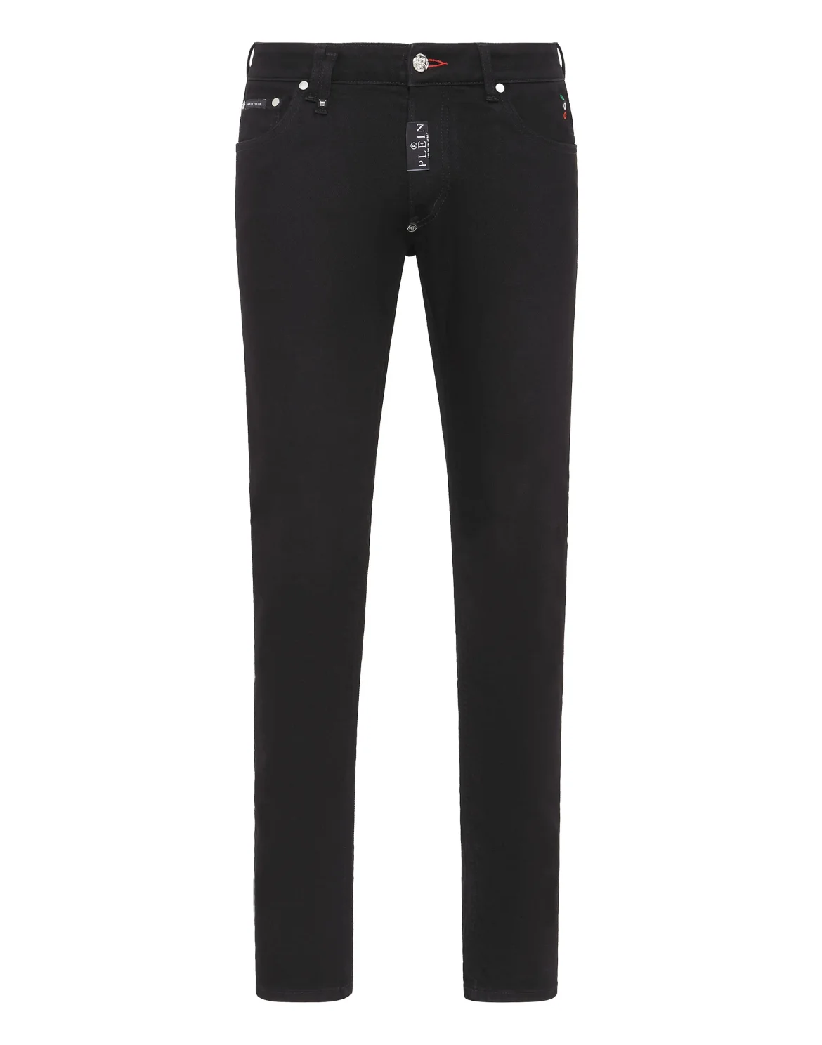 Denim Trousers Super Straight Cut Premium Hexagon, цвет: Черный