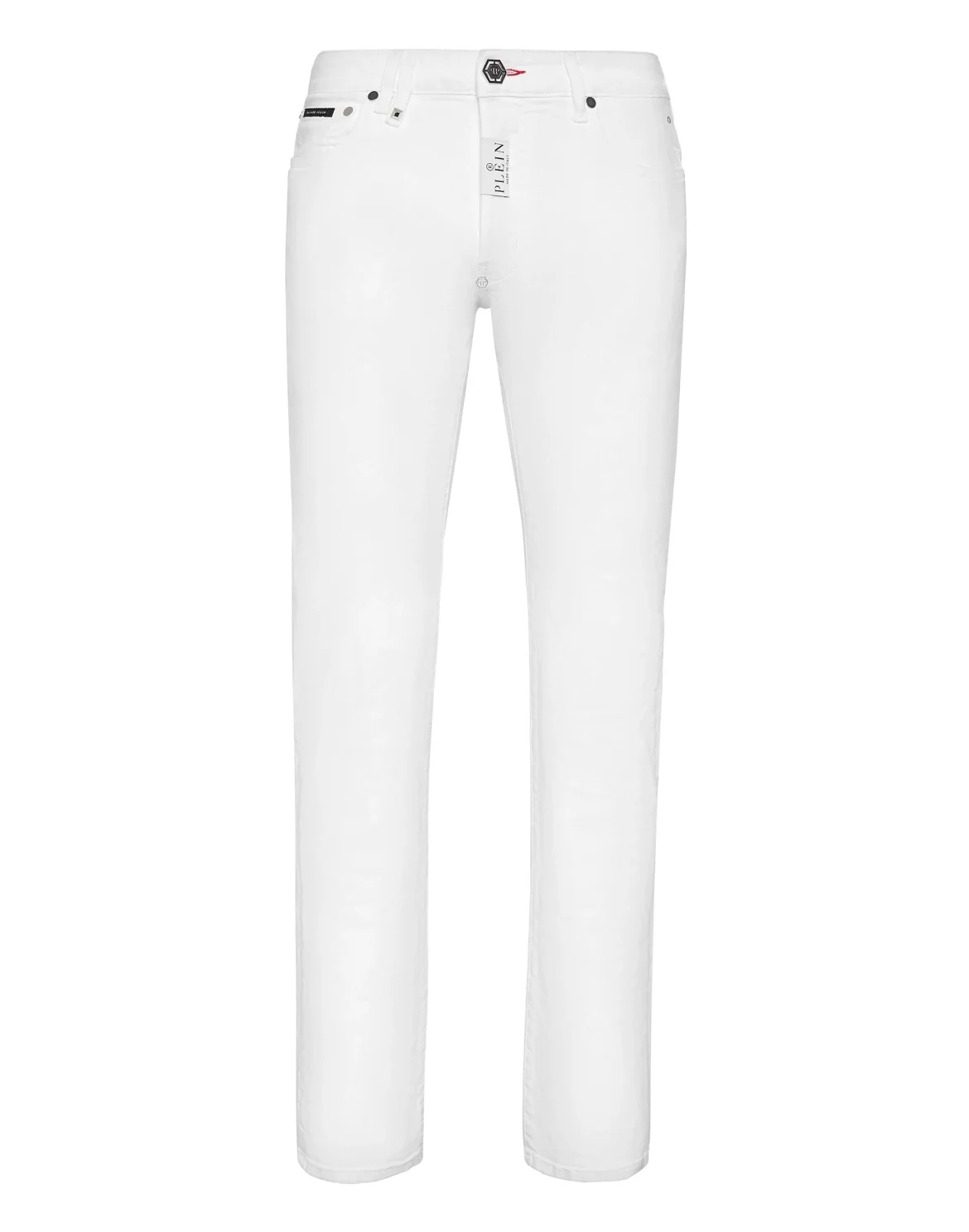 Denim Trousers Straight Supreme Comfort fit Hexagon, цвет: Белый