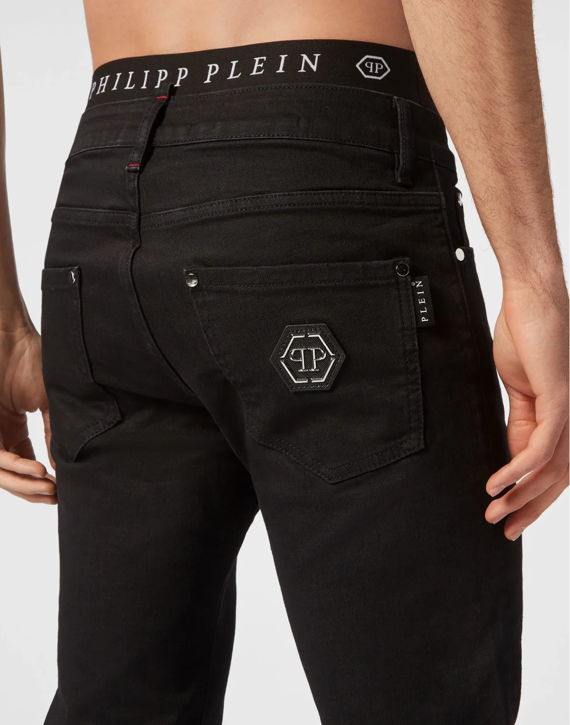Denim Trousers Straight Supreme Comfort fit Hexagon, цвет: Черный