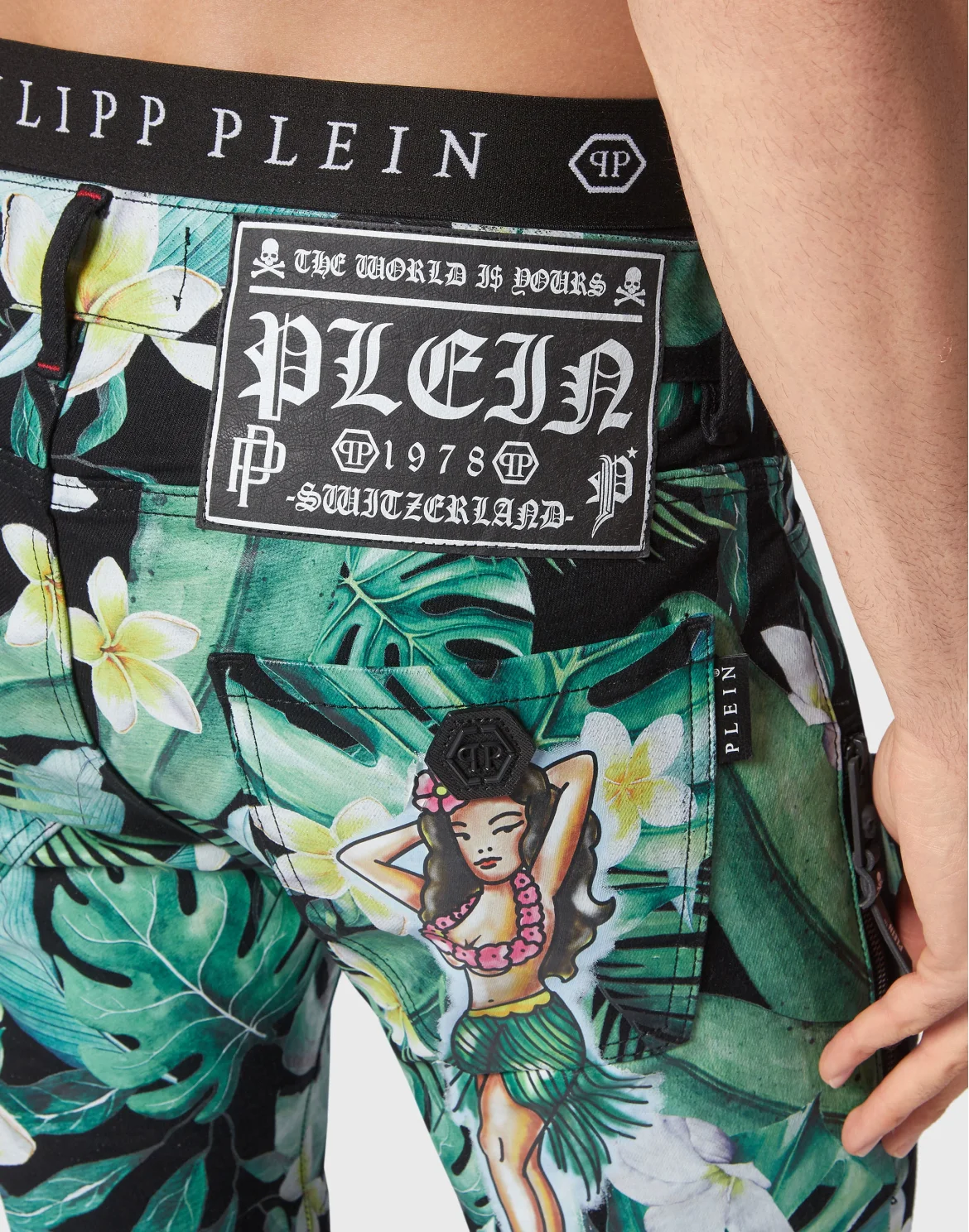 Denim Trousers Biker Fit Hawaii, цвет: Черный