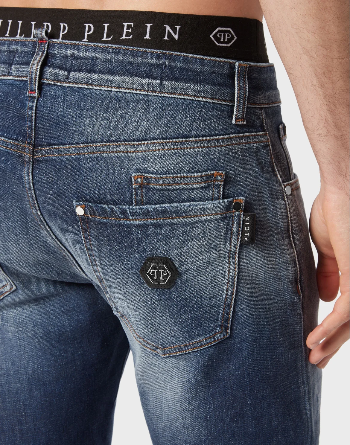 Denim Trousers Super Straight Cut "Premium", цвет: Синий
