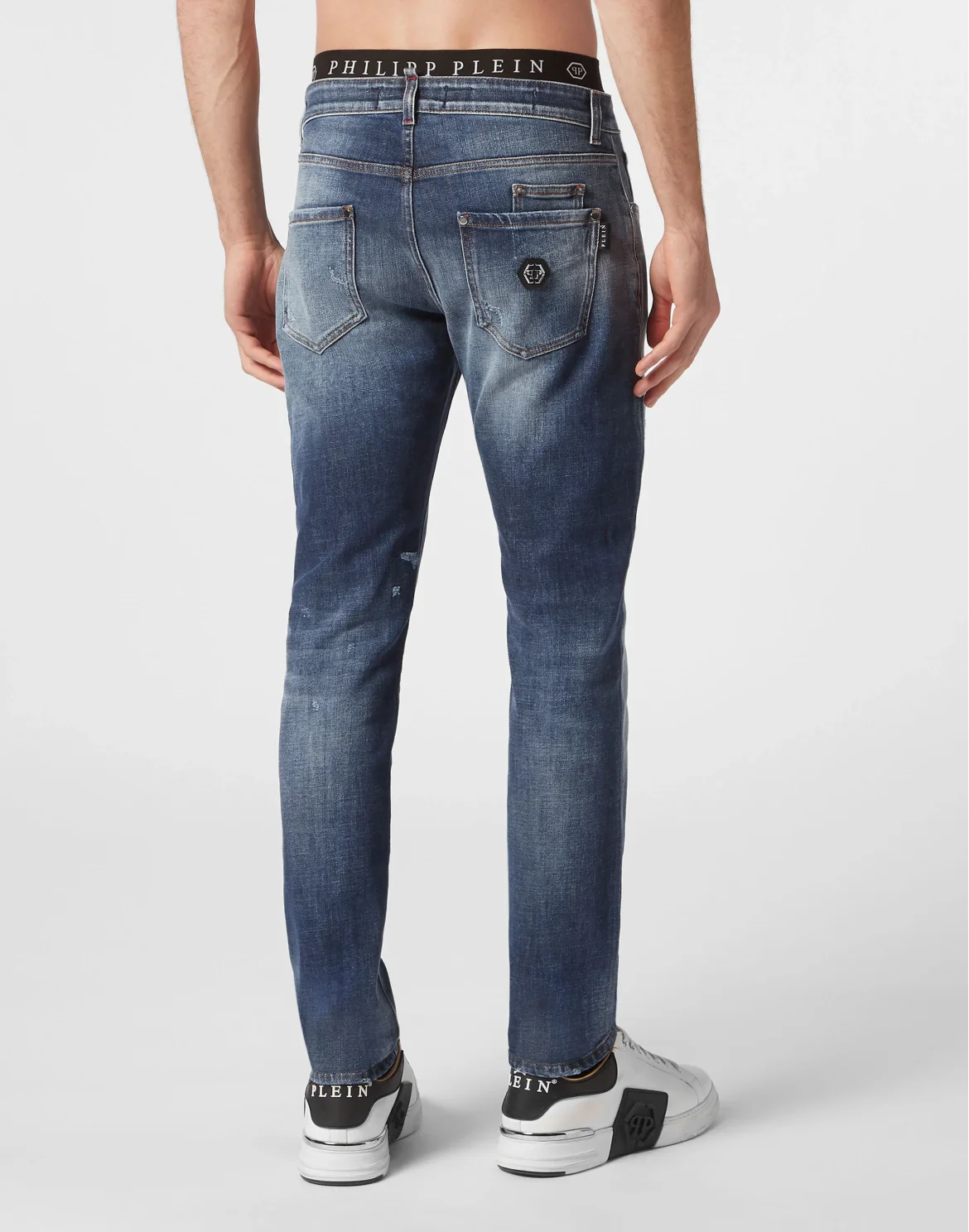 Denim Trousers Super Straight Cut "Premium", цвет: Синий