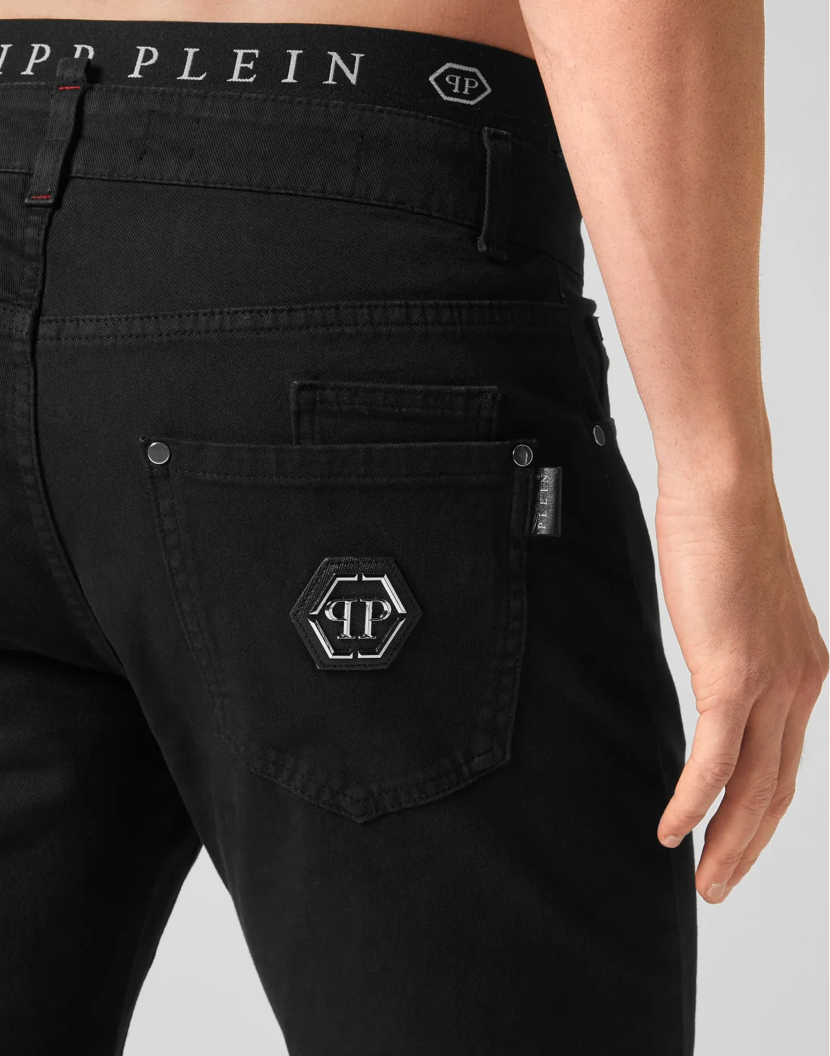 Denim Trousers Super Straight Cut "Premium", цвет: Черный