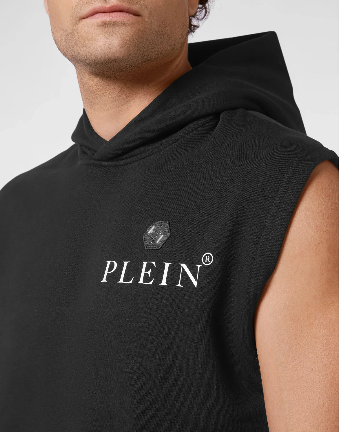 Hoodie Sleeveless Basic, цвет: Черный