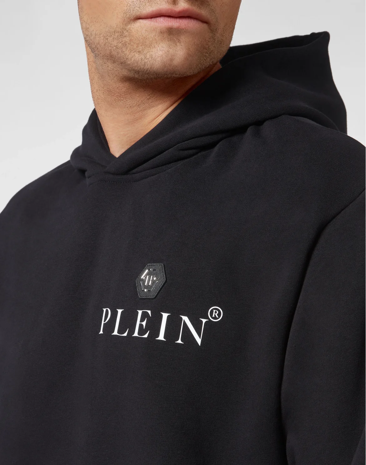 Hoodie Sweatshirt Hexagon, цвет: Черный