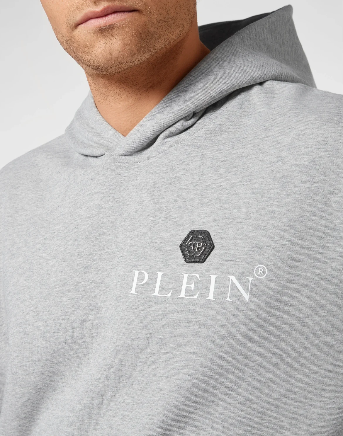 Hoodie Sweatshirt Hexagon, цвет: Серый