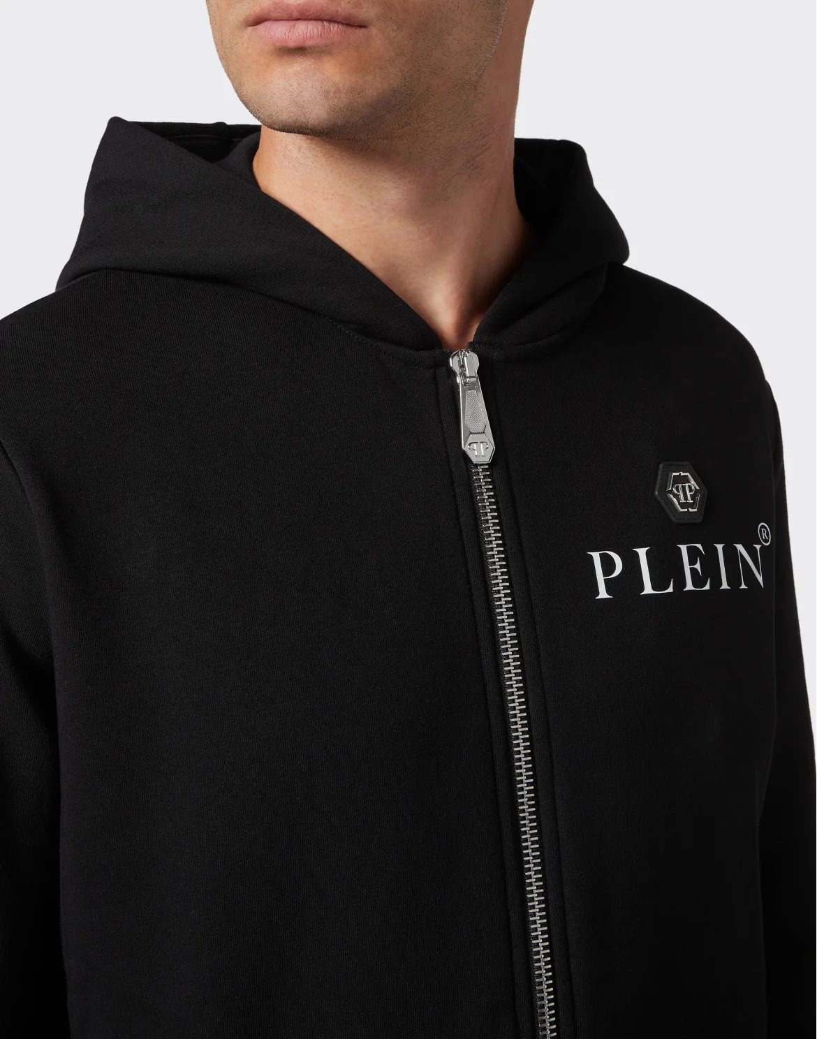 Hoodie Sweatjacket Hexagon, цвет: Черный