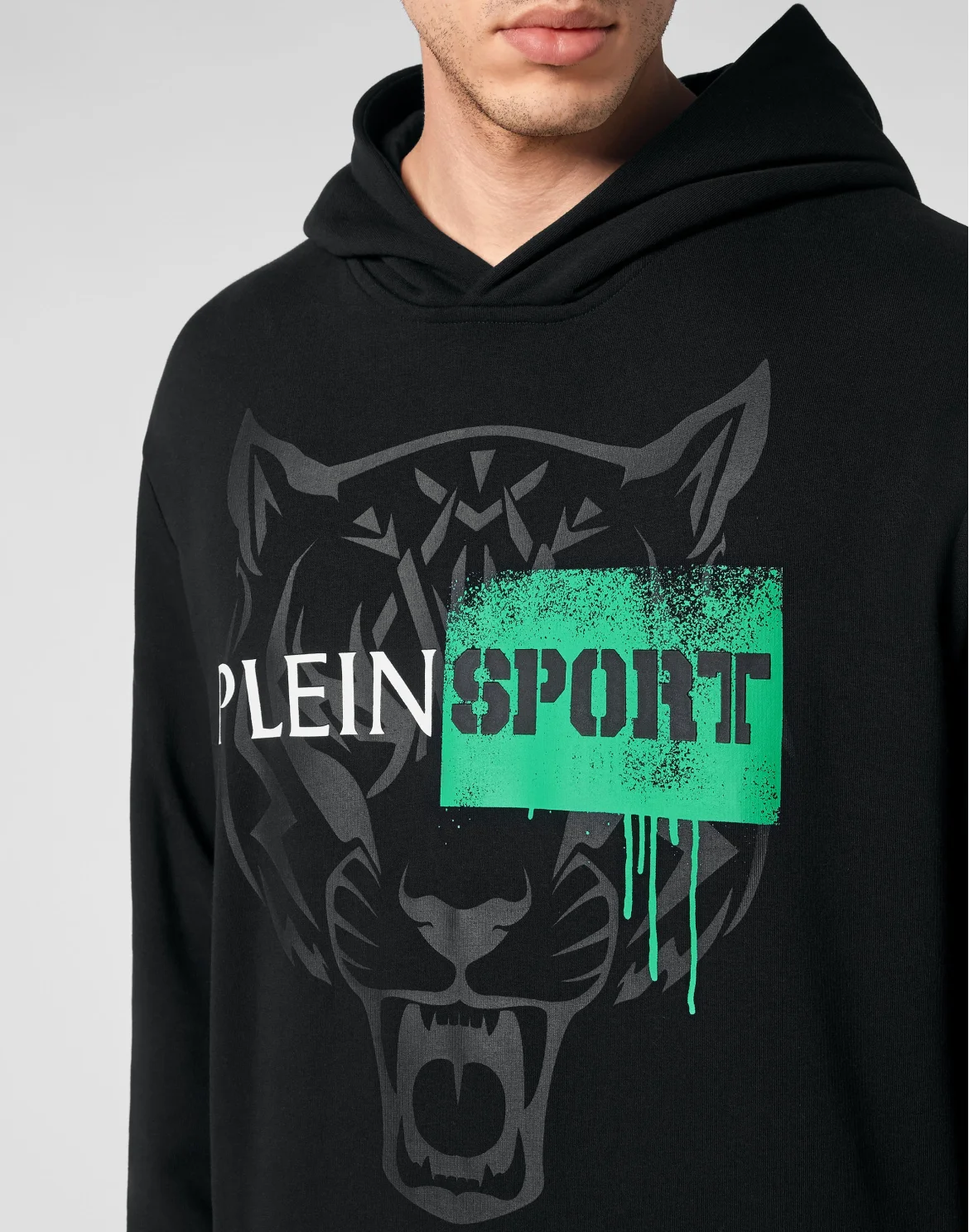 Hoodie Sweatshirt Tiger, цвет: Черный