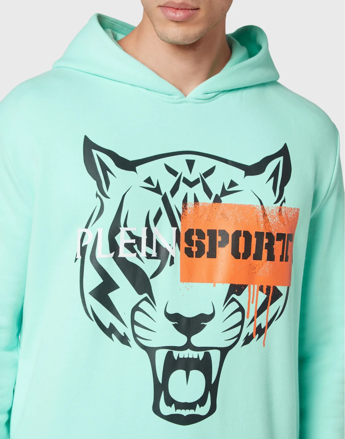 Hoodie Sweatshirt Tiger, цвет: Бирюзовый