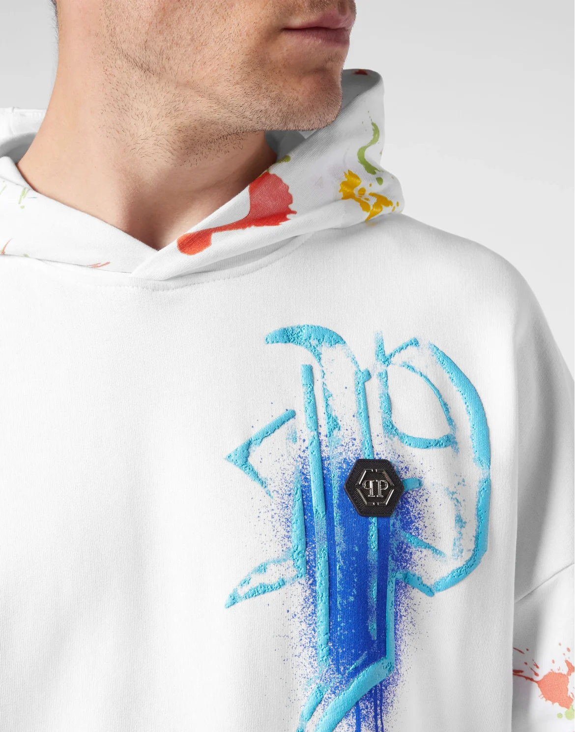 Hoodie sweatshirt Dripping Skull, цвет: Белый
