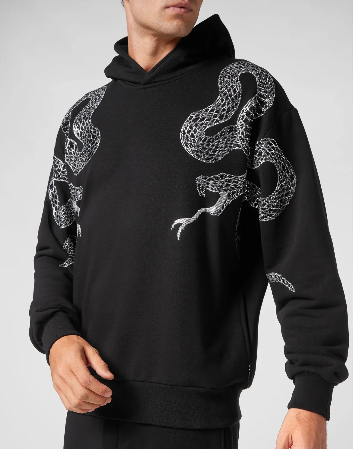 Hoodie sweatshirt Snake, цвет: Черный