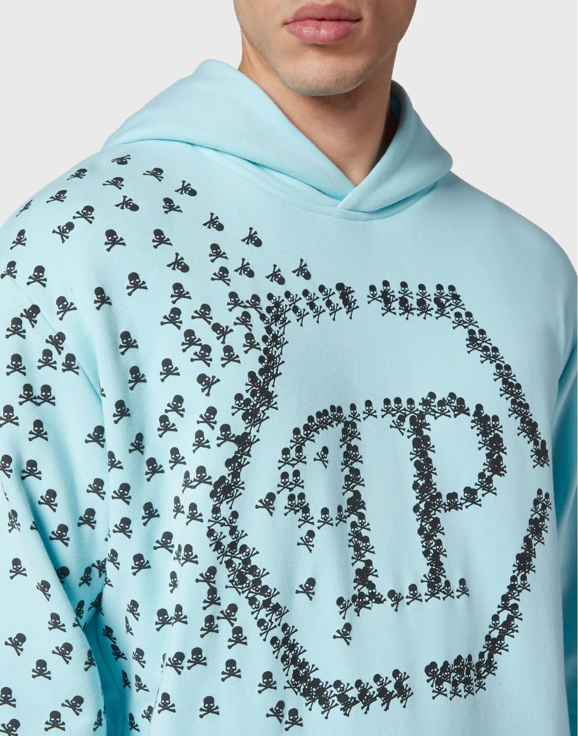 Hoodie sweatshirt Skull&Bones, цвет: Голубой